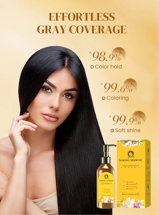 Japanese Long Lasting Natural Hair Dye Shampoo for Man & Women ( Buy 1 Get 1 Free)